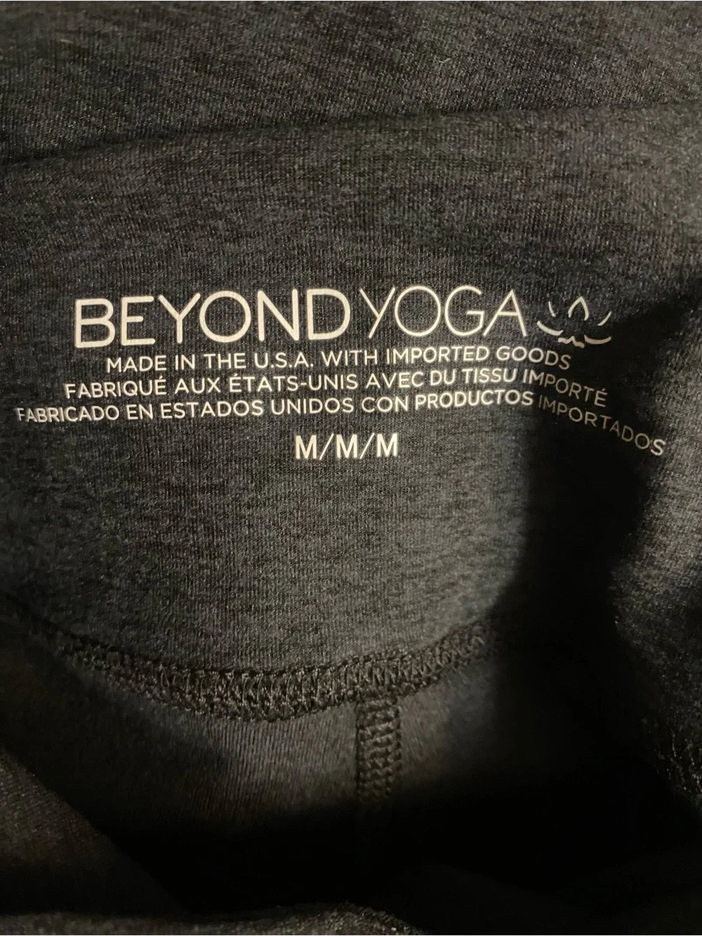 Beyond Yoga Spacedye Black High Waist Bootcut Pants